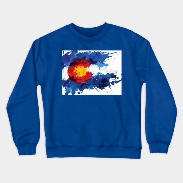 Colorado State Flag Crewneck Sweatshirt by Rogue Clone